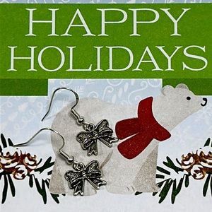 Handmade Sterling Silver Bow Earrings!